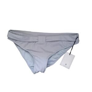 Revel Rey Swim Resort Bikini Bottoms Pale Blue Foldover Waist Women’s Size M New